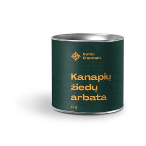 Kanapių žiedų arbata, 15 g. (tik moteriški žiedai, šviežias derlius).